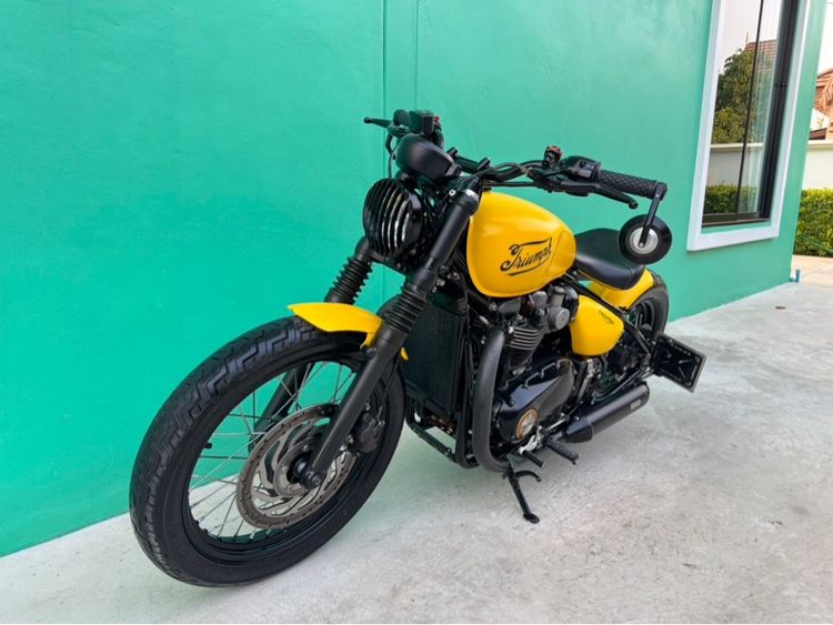 Triumph bobber สีเหลือง ปี17จด18  รูปที่ 18