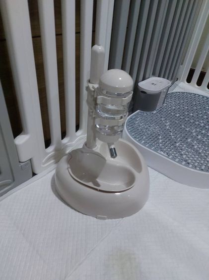 บ้านหมา Size M( 71 X 22.5 X 66 CM.) สีขาว-เทา พร้อมอุปกรณ์ครบชุด  รูปที่ 2