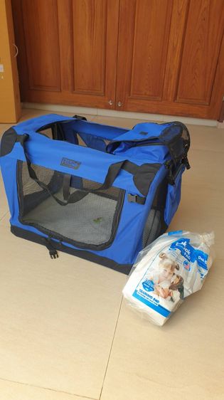 บ้านหมา Size M( 71 X 22.5 X 66 CM.) สีขาว-เทา พร้อมอุปกรณ์ครบชุด  รูปที่ 11