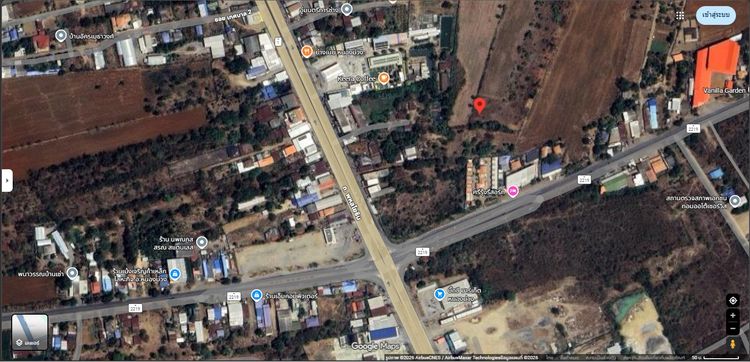 11 ไร่ 1 งานเศษ  หน้ากว้างพิเศษ ใกล้สี่แยกไฟแดงหนองม่วง รูปที่ 3