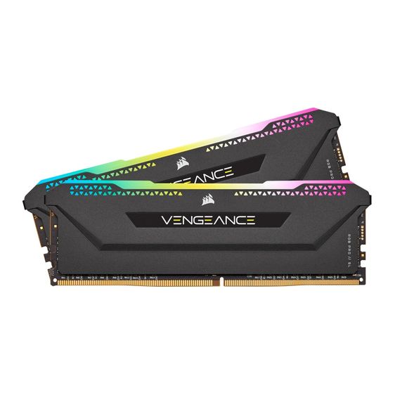 อื่นๆ RAM CORSAIR VENGEANCE RGB PRO SL 16GB (8x2) DDR4 3200MHz BLACK