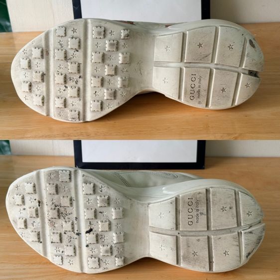 รองเท้า GUCCI Rhyton Logo Leather Sneaker Size 42 รูปที่ 14
