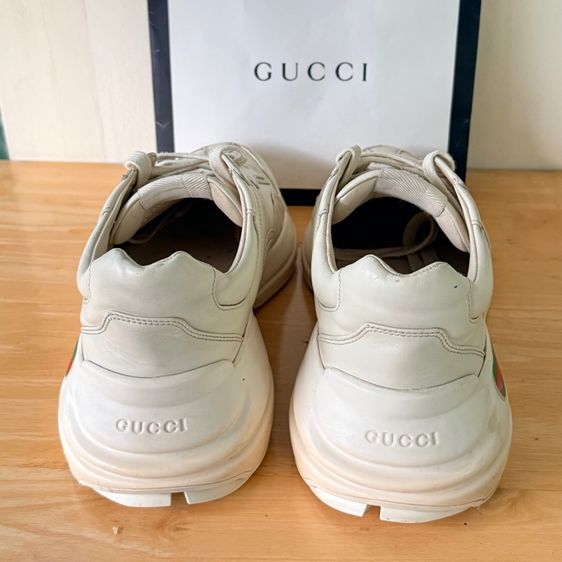 รองเท้า GUCCI Rhyton Logo Leather Sneaker Size 42 รูปที่ 8