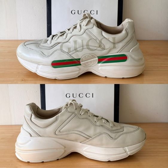รองเท้า GUCCI Rhyton Logo Leather Sneaker Size 42 รูปที่ 15