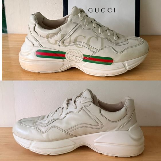 รองเท้า GUCCI Rhyton Logo Leather Sneaker Size 42 รูปที่ 16