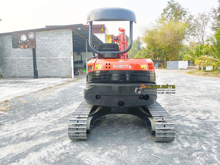 รถขุด แบคโฮ  Kubota U35-3  ขนาด 3.5 ตัน   คอนโทรลน้ำมัน ปั๊มนิ้ว แทรคเหล็ก มีไลน์ไปป์ปิ้ง รูปที่ 4