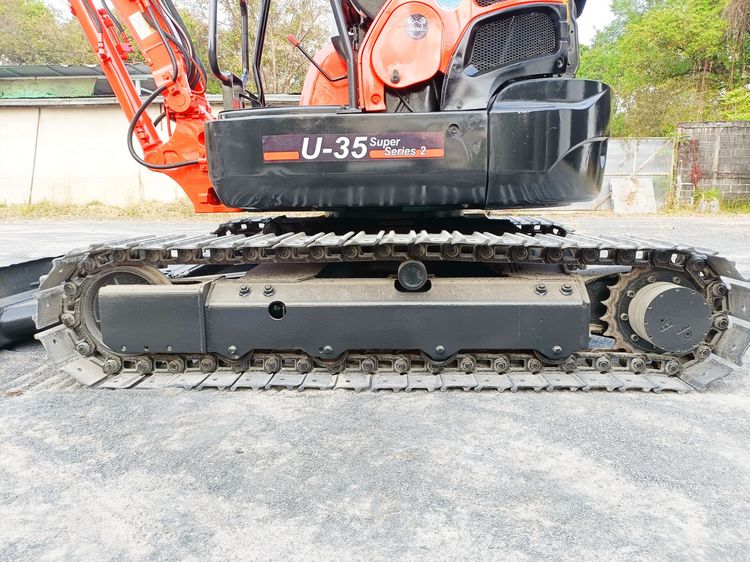 รถขุด แบคโฮ  Kubota U35-3  ขนาด 3.5 ตัน   คอนโทรลน้ำมัน ปั๊มนิ้ว แทรคเหล็ก มีไลน์ไปป์ปิ้ง รูปที่ 10