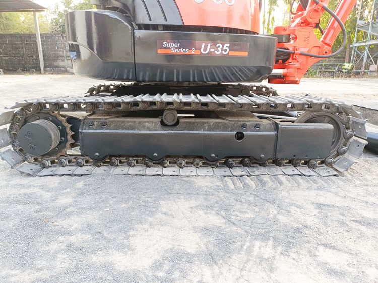 รถขุด แบคโฮ  Kubota U35-3  ขนาด 3.5 ตัน   คอนโทรลน้ำมัน ปั๊มนิ้ว แทรคเหล็ก มีไลน์ไปป์ปิ้ง รูปที่ 11