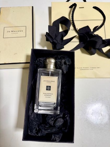 ขวดน้ำหอมเปล่า Jo Malone English Pear ขนาด 100 ml ของแท้ พร้อมกล่องกระดาษ ริบบิ้นและถุงกระดาษ