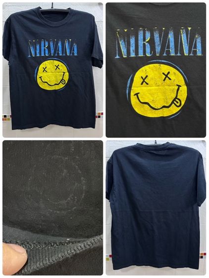 ดำ L แขนสั้น เสื้อทีเชิ้ต อื่นๆ เสื้อวงวินเทจของแท้