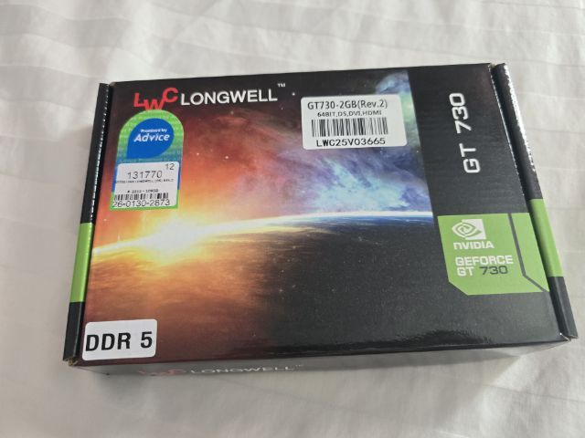 ขายด่วน การ์ดจอ Nvidia gt 730 ddr5  ของใหม่ ยกกล่อง