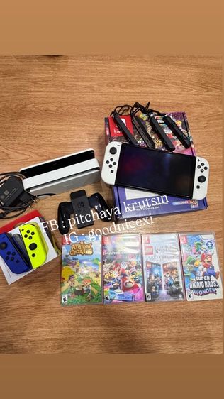 เกมส์นินเทนโด และอุปกรณ์ เชื่อมต่อไร้สายได้ Nintendo switch OLED Model 