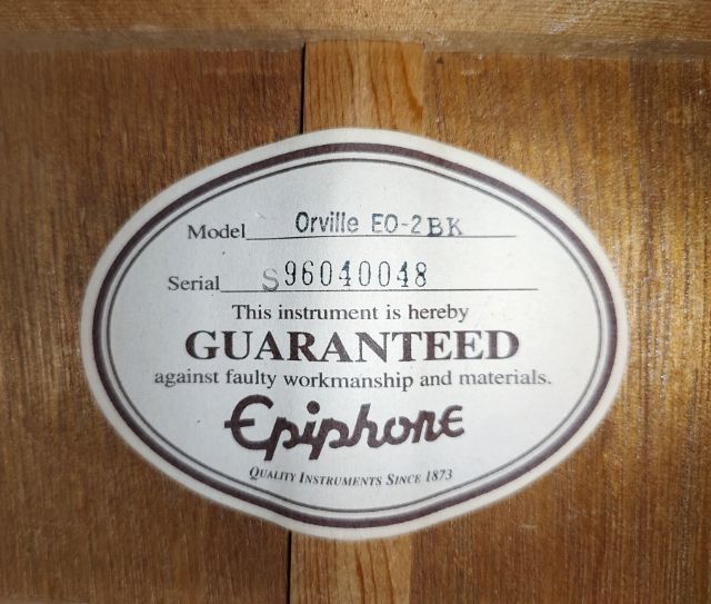 Epiphone Gibson Orville EO-2 BK รูปที่ 18