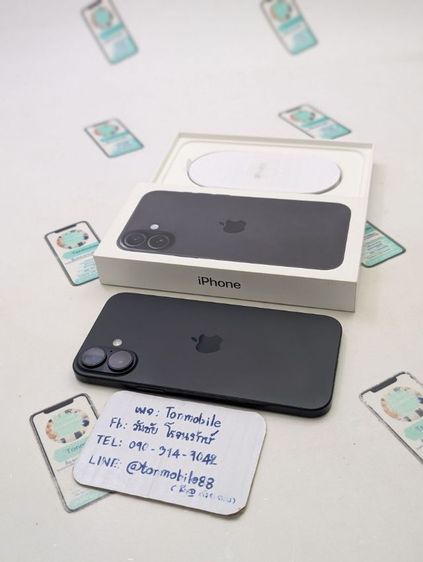 256 GB ขาย เทิร์น iPhone 16 Plus 256 ศูนย์ไทย สภาพสวยอุปกรณ์ครบยกกล่อง ขาดสายชาร์จ สุขภาพแบต 90 เพียง 22,590 บาท ครับ 
