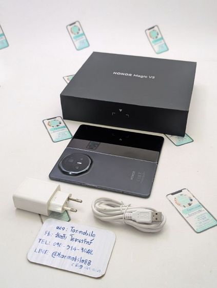 512 GB ขาย เทิร์น Honor Magic V3 Black ศูนย์ไทย มีตัวเครื่อง และกล่อง ไม่มีอุปกรณ์อื่น เพียง 17,990 บาท เท่านั้น ครับ