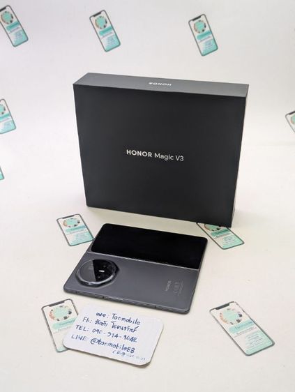 ขาย เทิร์น Honor Magic V3 Black ศูนย์ไทย มีตัวเครื่อง และกล่อง ไม่มีอุปกรณ์อื่น เพียง 17,990 บาท เท่านั้น ครับ รูปที่ 4
