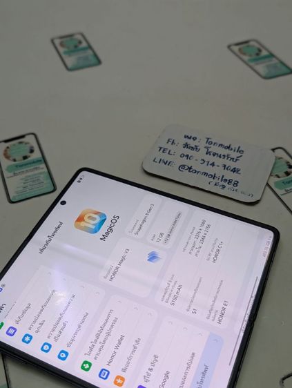 ขาย เทิร์น Honor Magic V3 Black ศูนย์ไทย มีตัวเครื่อง และกล่อง ไม่มีอุปกรณ์อื่น เพียง 17,990 บาท เท่านั้น ครับ รูปที่ 6
