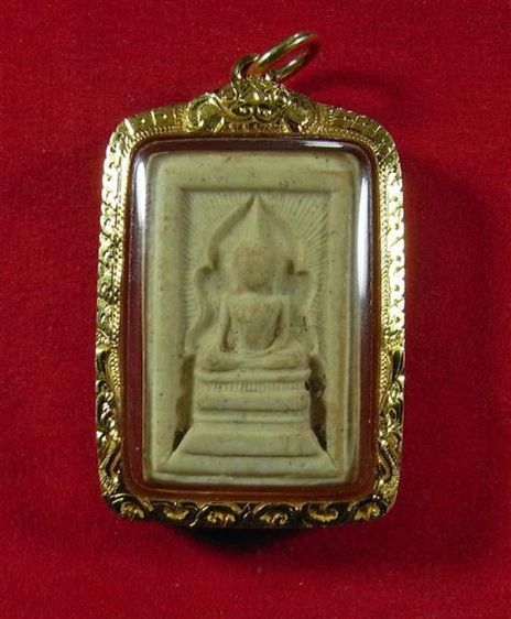 สมเด็จแหวกม่านอกใหญ่ เนื้อผงน้ำมัน(เลี่ยมทองคำอย่างดี) หลวงพ่อกวย ชุตินธโร วัดโฆสิตาราม  ปี๒๕๑๓-๑๕