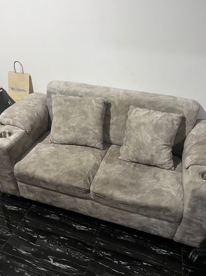 เทา ผ้า โซฟา 2 ที่นั่ง 