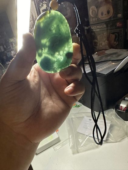 หยกพม่า หยกสีฟ้าลายมังกรเล่นน้ำ รูปที่ 4