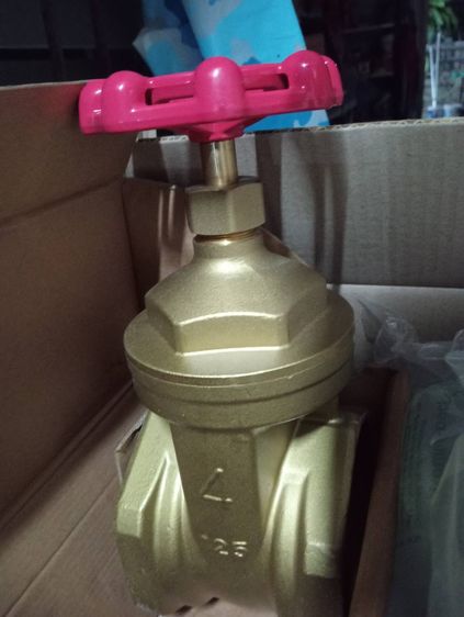 ขาย วาล์วน้ำ ขนาด 4 นิ้ว ทองเหลืองของใหม่ยังไม่ได้ใช้ (Brass Gate Value) ถูกมากๆๆ รูปที่ 4