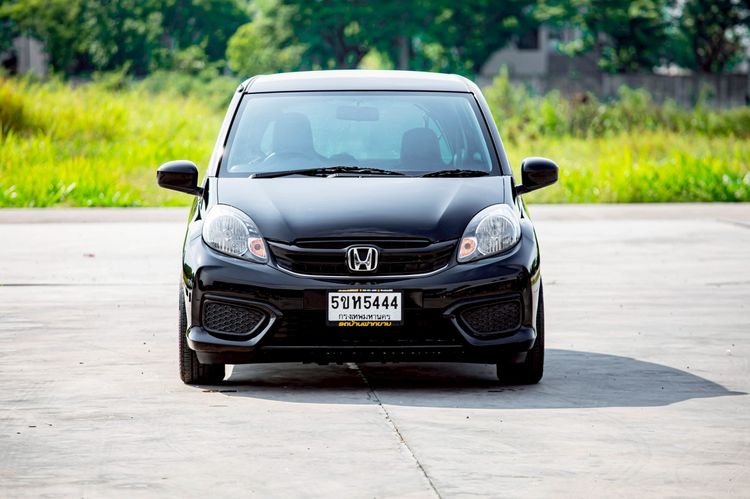 Honda Brio 2018 1.2 V Sedan เบนซิน ไม่ติดแก๊ส เกียร์อัตโนมัติ ดำ รูปที่ 2