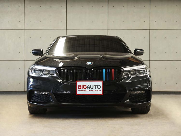 BMW Series 5 2021 520d Sedan ดีเซล ไม่ติดแก๊ส เกียร์อัตโนมัติ ดำ รูปที่ 4