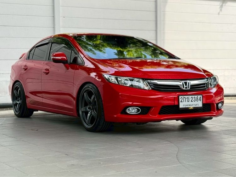 Honda Civic 2013 1.8 E i-VTEC Sedan เบนซิน ไม่ติดแก๊ส เกียร์อัตโนมัติ แดง รูปที่ 2