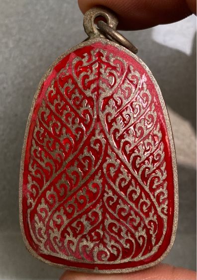 พระเปิม เนื้อดิน พิมพ์ใหญ่ พร้อมเลี่ยมกรอบเก่า รูปที่ 6