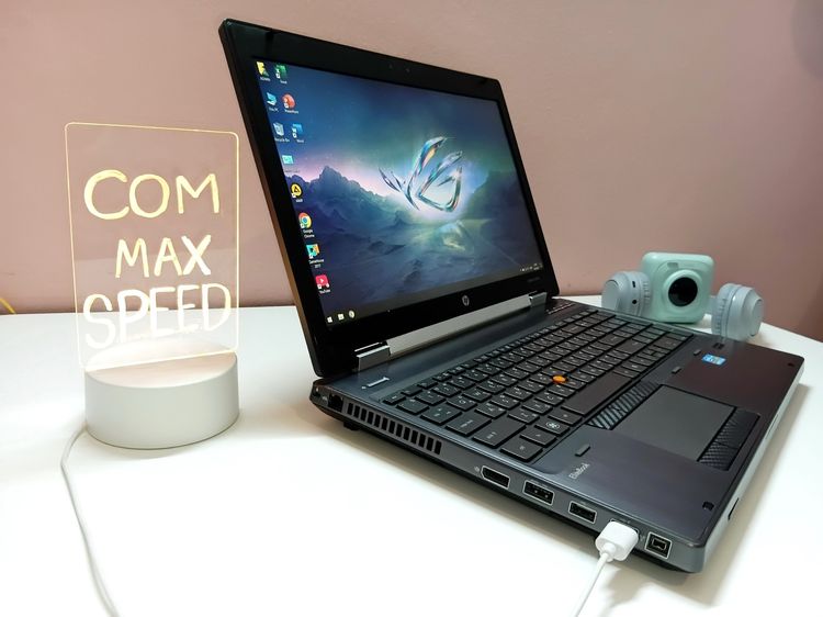 โน๊ตบุ๊ค HP8560w ซีพียู I7-2720QM แรม 8GB HDD 320GB การ์ดจอ AMD FirePro M5950 จอ15.6นิ้ว WIN10 แบต 1ชม. รูปที่ 2