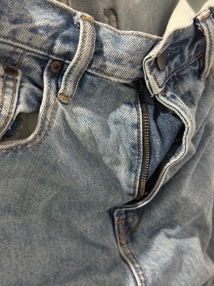 กางเกงยีนส์GU ขากว้างผู้ชายไซส์ 30 รูปที่ 3