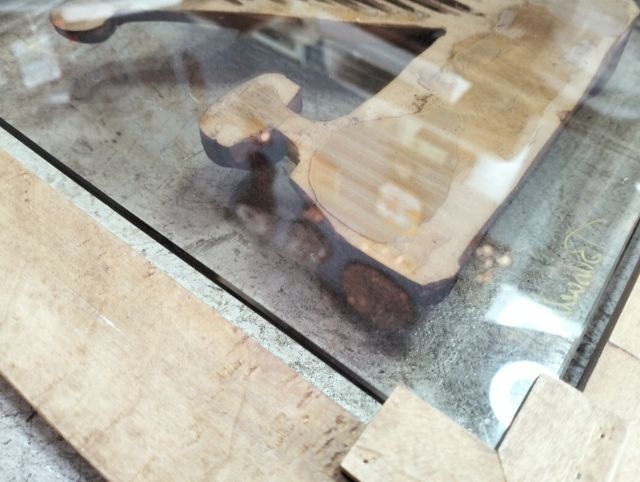 งานไม้ อิตาลี่  กรอบงานมือ กระจกเจียร ติดผนัง รูปที่ 4