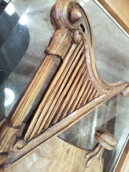 งานไม้ อิตาลี่  กรอบงานมือ กระจกเจียร ติดผนัง รูปที่ 8