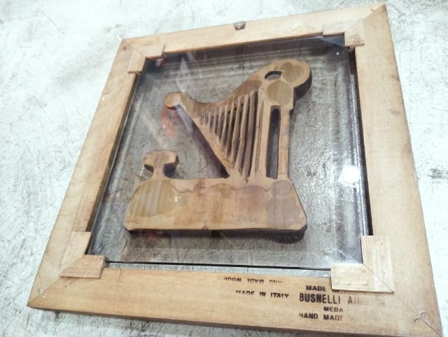 งานไม้ อิตาลี่  กรอบงานมือ กระจกเจียร ติดผนัง รูปที่ 6