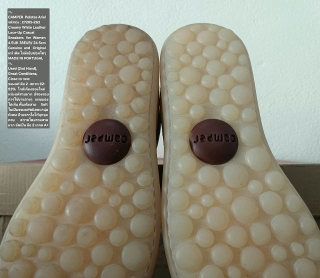 CAMPER Pelotas Ariel Sneakers, Women's 5UK 38EU(24.5cm) Original MADE IN PORTUGAL ของแท้ มือ 2 สภาพใกล้เคียงของใหม่, รองเท้า CAMPER สวยมาก รูปที่ 12