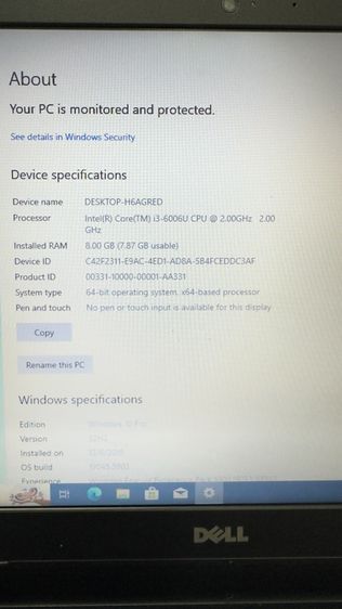 Dell i3-6006U รูปที่ 2