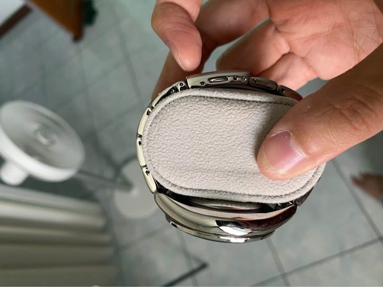 ⌚️ Seiko Kinetic SRN047P1 หน้าปัดน้ำเงิน นาฬิกา Seiko ผู้ชาย พร้อมกล่องหมุนนาฬิกา รูปที่ 6