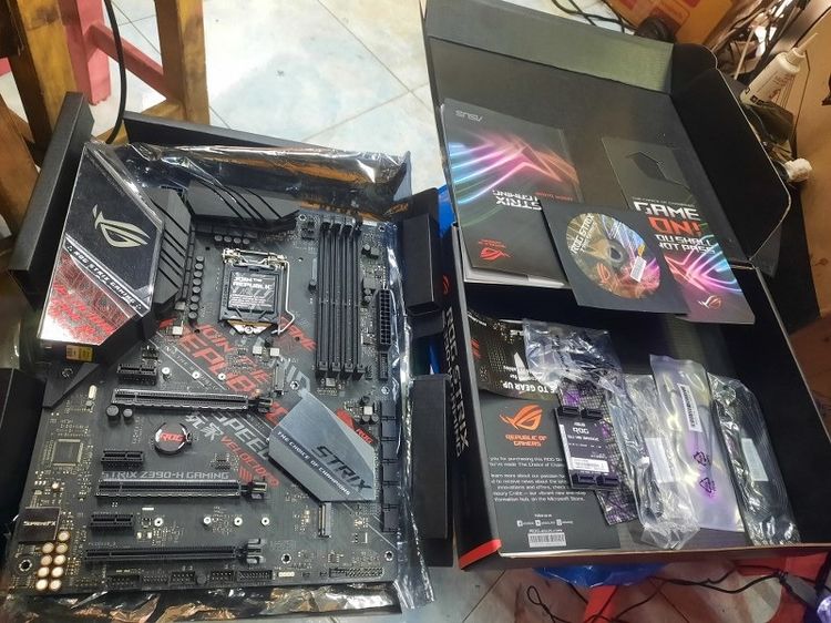 MAINBOARD ASUS ROG STRIX Z390-H GAMING ชฺิฟตัวท๊อปมีกล่องใส่เจน 8-9.ใส่ I9 ได้ใส่ใหัที่ร้านมีนบุรี รูปที่ 4