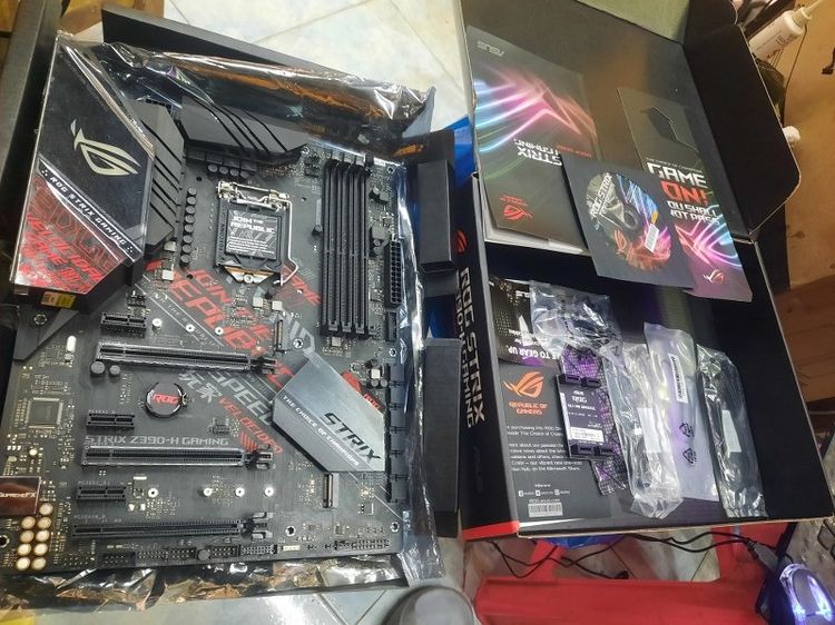 MAINBOARD ASUS ROG STRIX Z390-H GAMING ชฺิฟตัวท๊อปมีกล่องใส่เจน 8-9.ใส่ I9 ได้ใส่ใหัที่ร้านมีนบุรี รูปที่ 5