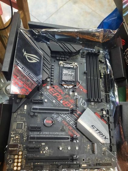 MAINBOARD ASUS ROG STRIX Z390-H GAMING ชฺิฟตัวท๊อปมีกล่องใส่เจน 8-9.ใส่ I9 ได้ใส่ใหัที่ร้านมีนบุรี รูปที่ 3