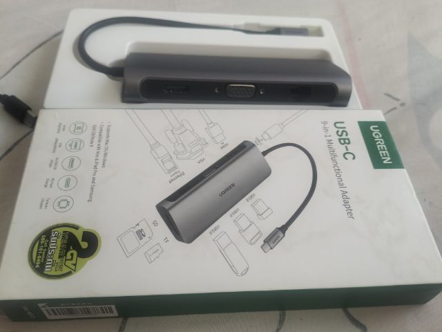 อุปกรณ์เครือข่าย USB-C  9-in-1 Multifunctiongl Adapter