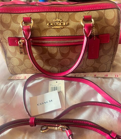 ส่งต่อ Coach Rowan Satchel In Signature Canvas (ทรงหมอน 10") 👜✨ รูปที่ 18