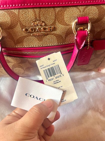 ส่งต่อ Coach Rowan Satchel In Signature Canvas (ทรงหมอน 10") 👜✨ รูปที่ 6