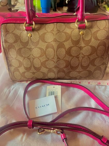 ส่งต่อ Coach Rowan Satchel In Signature Canvas (ทรงหมอน 10") 👜✨ รูปที่ 13