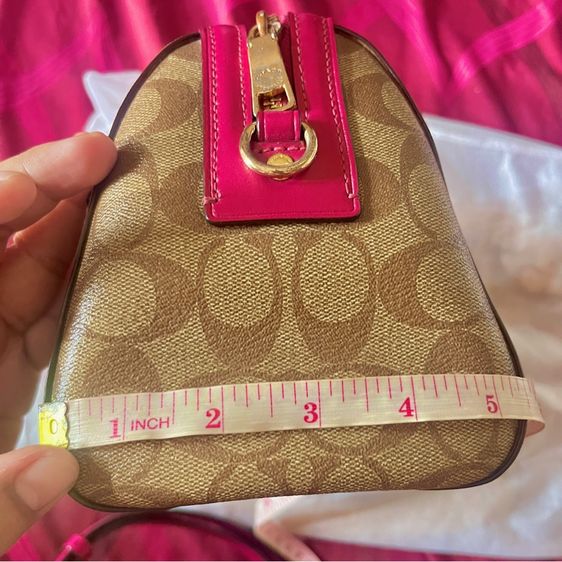 ส่งต่อ Coach Rowan Satchel In Signature Canvas (ทรงหมอน 10") 👜✨ รูปที่ 9