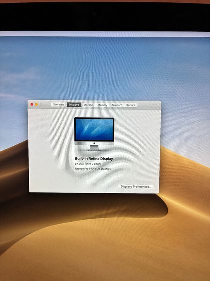 iMac 27 นี้ว 5K ปี 2017 CPU I5 RAM 16G SSD 32G HDD 1TB การ์ดจอ Pro 570 4G รูปที่ 3