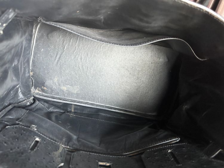 Used BK style 35 Black Ostrich PHW Stamp K รูปที่ 9