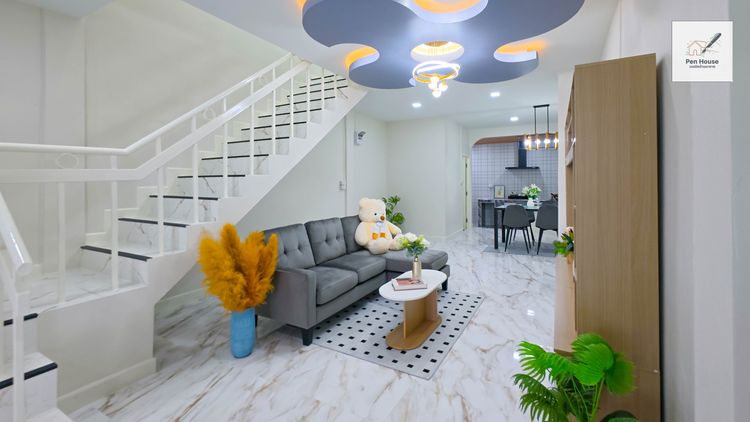 มีบางส่วน ขายทาวน์เฮ้าส์ 2 ชั้น 2 นอน 2 น้ำ หมู่บ้านซิลค์วิลเลจ ซ.สายไหม 54 ทำเลดี รีโนเวทใหม่ แถมเฟอร์นิเจอร์ หิ้วกระเป๋าเข้าอยู่ได้เลย รูปที่ 4