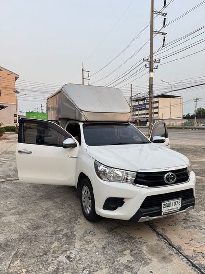 Toyota Hilux Revo 2018 2.4 J Pickup ดีเซล ไม่ติดแก๊ส เกียร์ธรรมดา ขาว