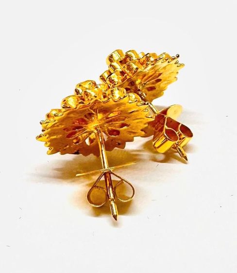 ต่างหูเพชรซีกแท้ทอง 90 รูปที่ 4